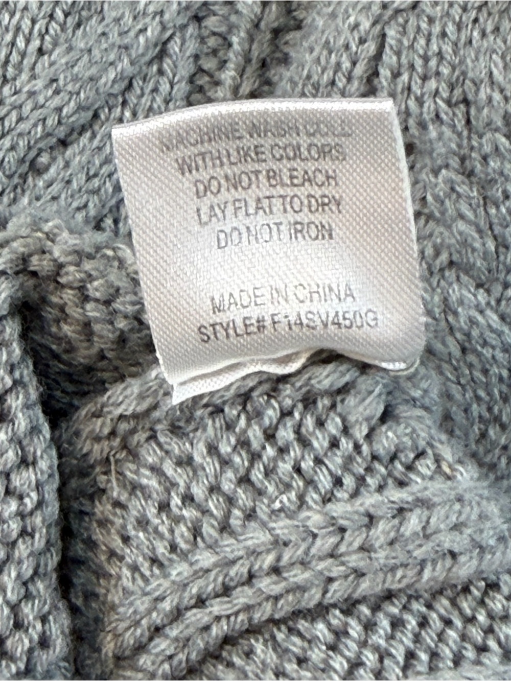 Chelsea&Violet Girls Cable Knit Sweater grey - Picture 8 of 8